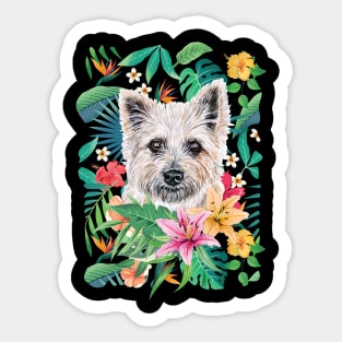 Tropical Cairn terrier Sticker